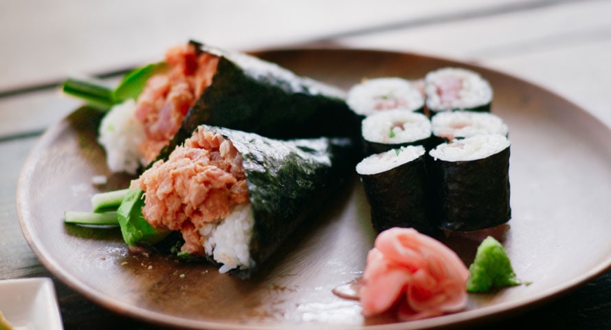 Roll Salmon Sushi